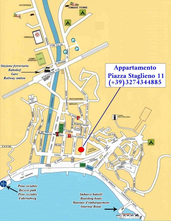 Piazza Staglieno - Appartamento Centralissimo A 30M Dalla Spiaggia Levanto Exterior foto